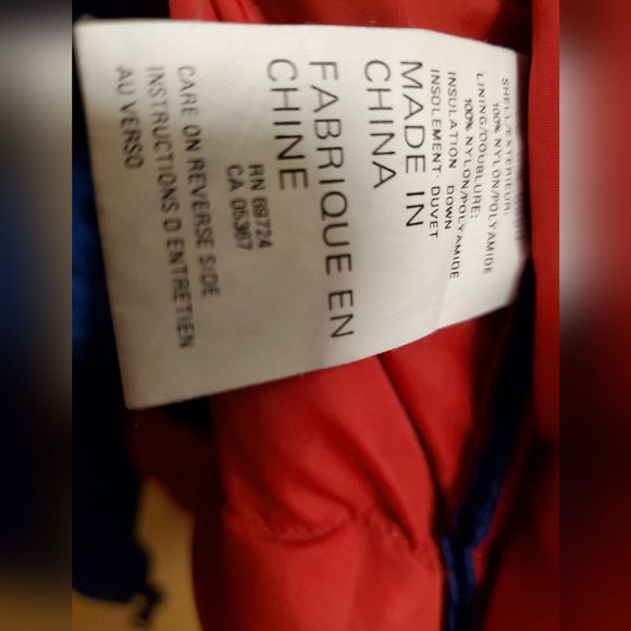 Mens Columbia Vibrant Blue Down Insulated Jacket Size Medium - Picture 4 of 4